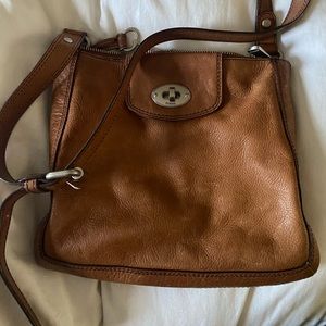 Fossil crossbody leather purse